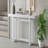 59.1" Painted Entryway Console Table, With Pine Veneer Unique Triple Rectangle Design With Thick Pine Wood Legs, Extra Long Sofa Table Versatile For Hallway, Living Room, Kitchen-630265455