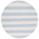 Brookvale Striped Handmade Cotton Sky Blue/Ivory Area Rug