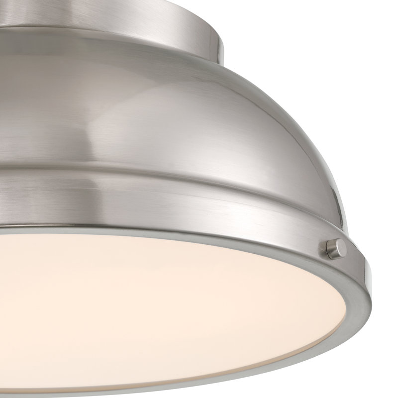 Plafonnier encastré 2LT, nickel