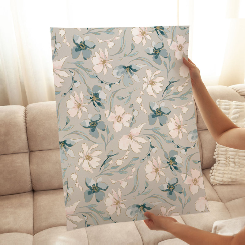 «Floral Floral Dreams I», reproduction d'art moderne sans cadre, H 30 po x l 20 po