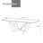Entwisle Modern Rectangular White Sintered Stone Tabletop Dining Table-1436504617