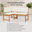 Ensemble de banc de jardin vidaXL 2 pièces en bois d'acacia massif brun-606731636