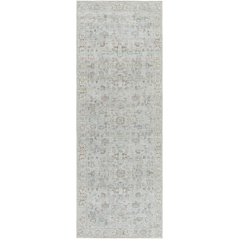 Our PNW Home x Livabliss Vintage Traditional Oriental Boho Grey Tan Area Rug, Runner 2'8" x 12'