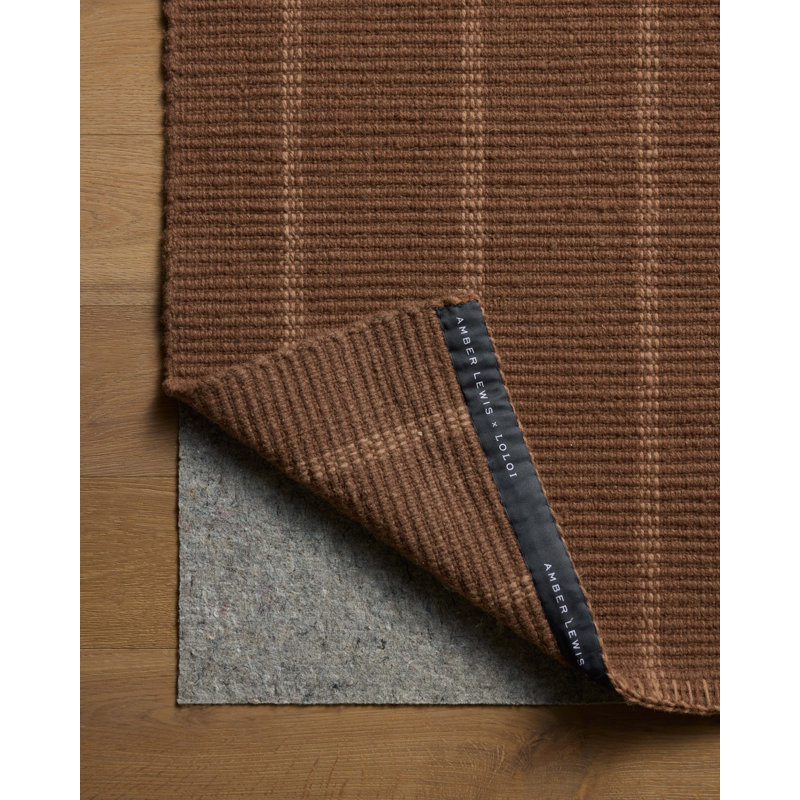Amber Lewis x Loloi Harlan Mauve / Rose Area Rug, Square 1'6"