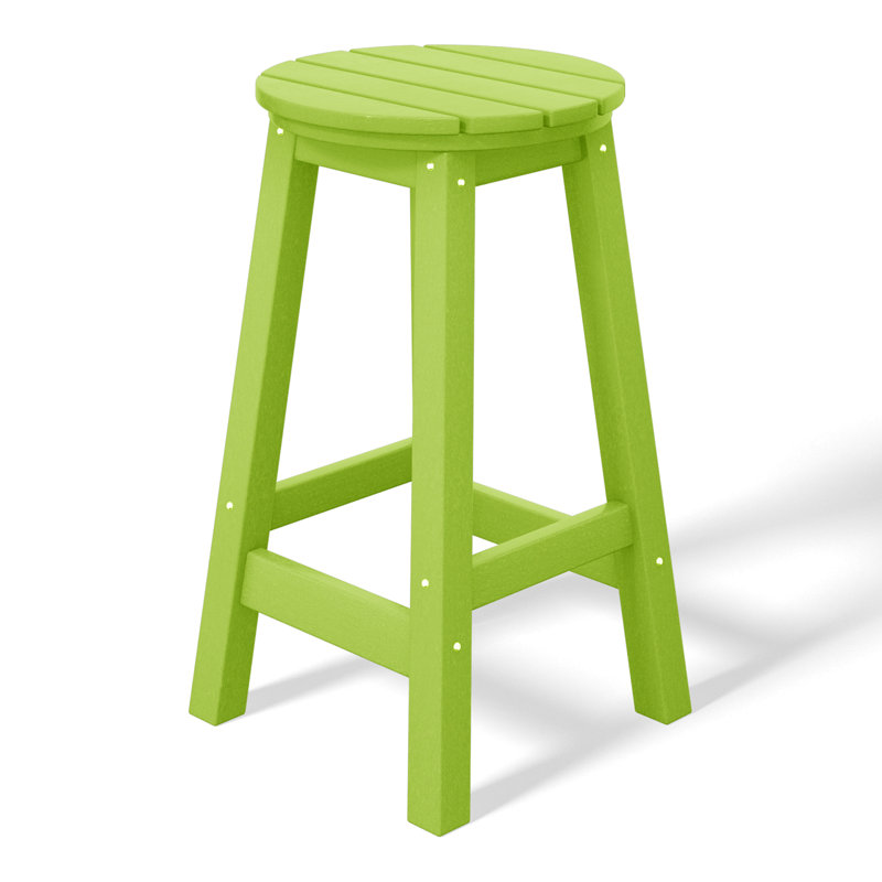 Tabouret de comptoir rond 24 po Laguna, Citron