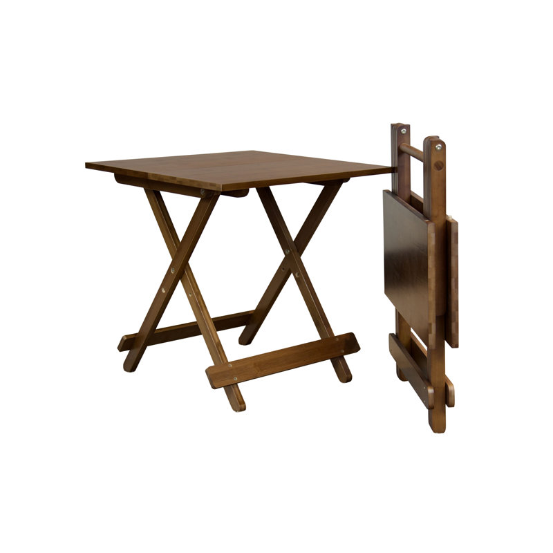 Table pliante en bambou massif, Caramel