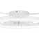 Chisholm 20" 7-Blade Modern Bladeless Caged White Ceiling Fan with Lights and Remote