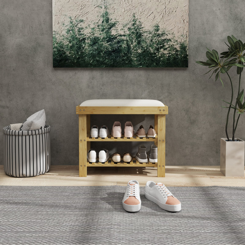 6 Pair Shoe Storage Bench