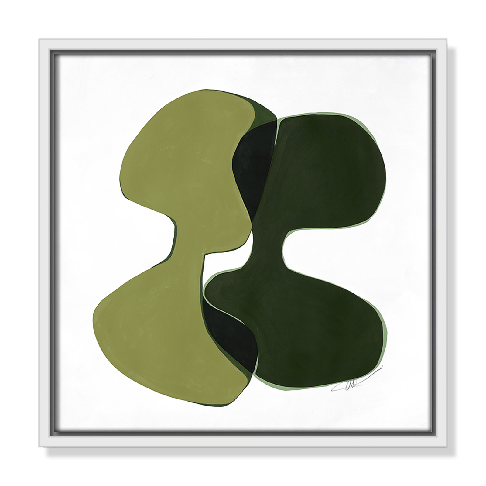 Unity I Print by , 13.5" H x 13.5" W, White
