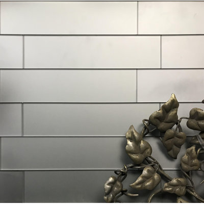 Forever Matte 3 in. x 12 in. Diamond Grade Glass Straight Edge Subway Decorative Kitchen & Bathroom Wall Tile