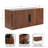 Warrick Floating Mango Wood Storage Cabinet
