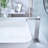 Single Handle Bathroom Vanity Sink Faucet with Waterfall Spout-115745022