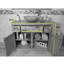 Ezekiel 1000mm Single Bathroom Vanity with Vessel Ceramic Basin