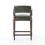 Tyler Upholstered Stool with Solid Wood Frame-129003262