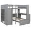 Lit mezzanine avec lit simple, tablettes, bureau et garde-robe-2097097243-2097097241