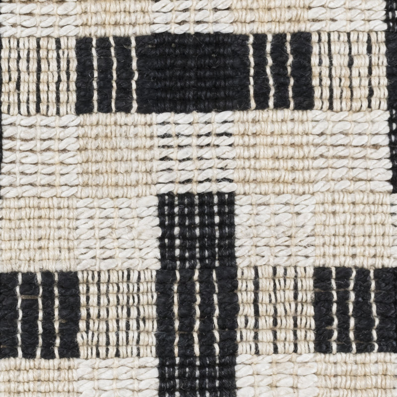 Tapis ivoire tissé à la main Daliah, Rectangle 2 pi x 3 pi