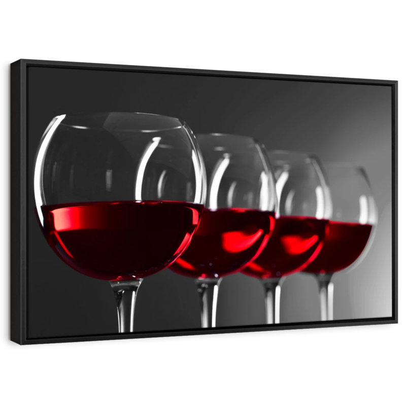 «Red Wine Row Wall Art», H 29 po x l 43 po