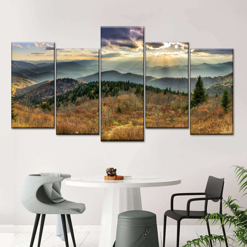 Reproduction d'art sur toile, parc national des Great Smoky Mountains, H 40 po x l 80 po x P 1,25 po