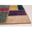 Tapis unique en laine noué à la main de style années 2010 jaune / mauve / vert 6 pi 8 po x 10 pi 3 po Riyan
