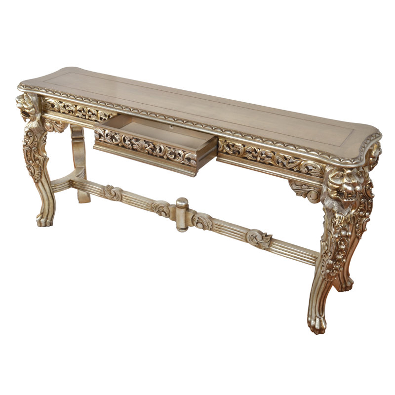 Cassella 62.5'' Solid Wood Top Console Table