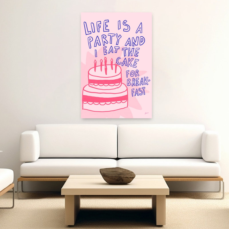 Petit déjeuner, impression d'art mural contemporain fantaisiste, 60" H x 40" W