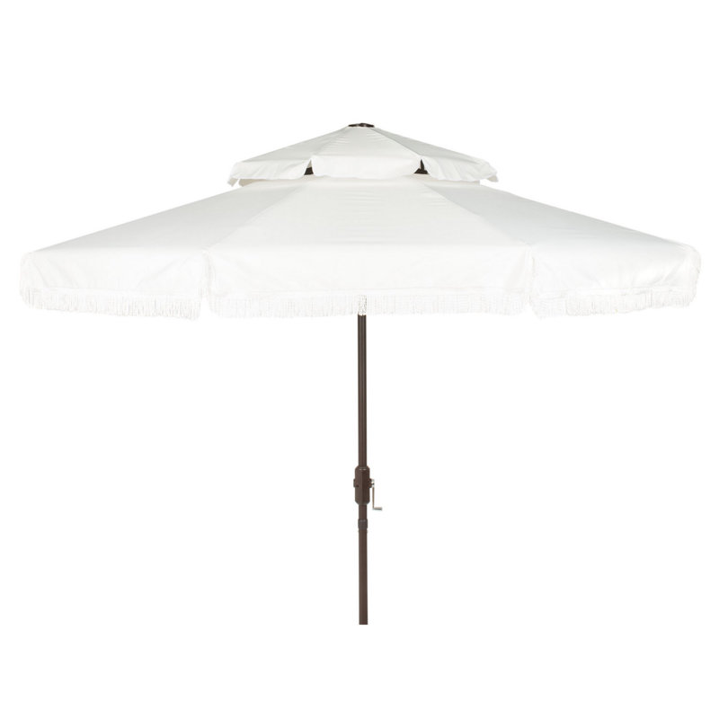 Parasol de plage 99,6 po Tyler, Blanc