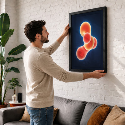 Luminous Cells Modern - Framed Print