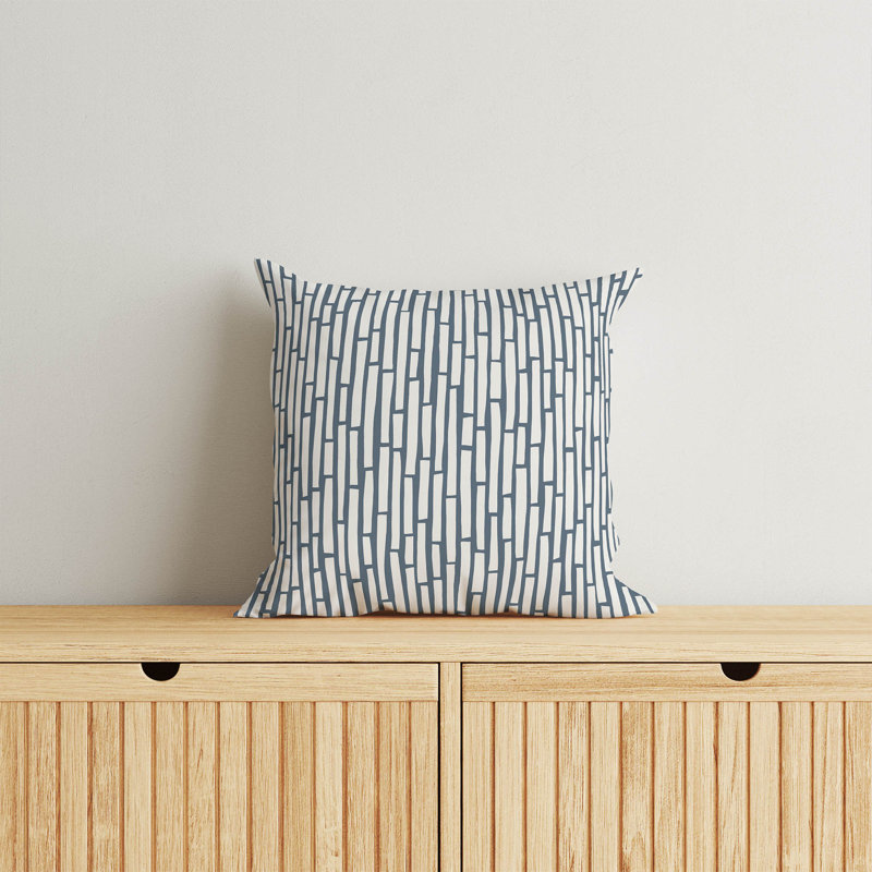 Coussin décoratif, H 18 po x l 18 po, Bleu