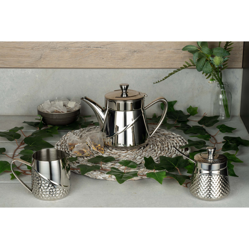 Café Olé ABM-013 Arabica Plain Milk Jug 18/10 Stainless Steel Mirror Polished Perfect For Tea Service