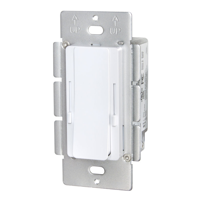 Commutateur variateur 2 en 1 avec pilote DEL 60 W 24 V pour éclairages DEL à température de couleur variable