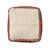 Chindi Bohemian Striped Handmade Chindi/Jute Square Ottoman Pouf-101548655