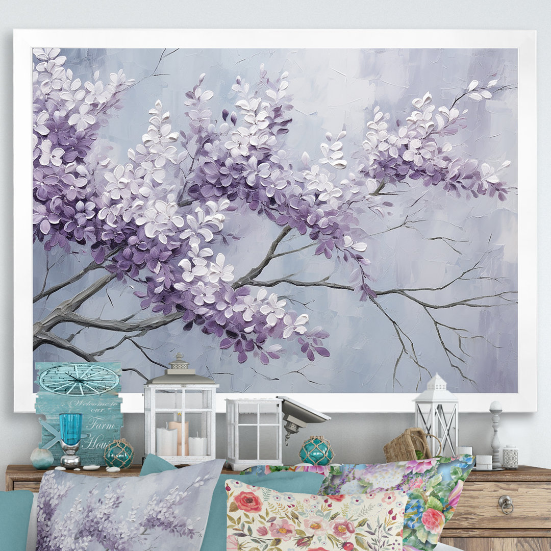 Beautiful Lilac Dreamscape IV - Lilacs Framed Wall Art Lark Manor™