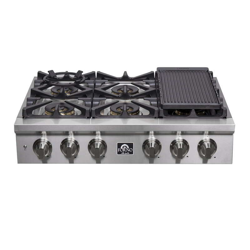 Dessus de cuisinière à gaz 36 po Forno Spezia Alta Qualita