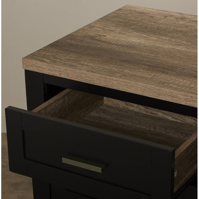 Aaron 91cm Bar Cabinet, Black