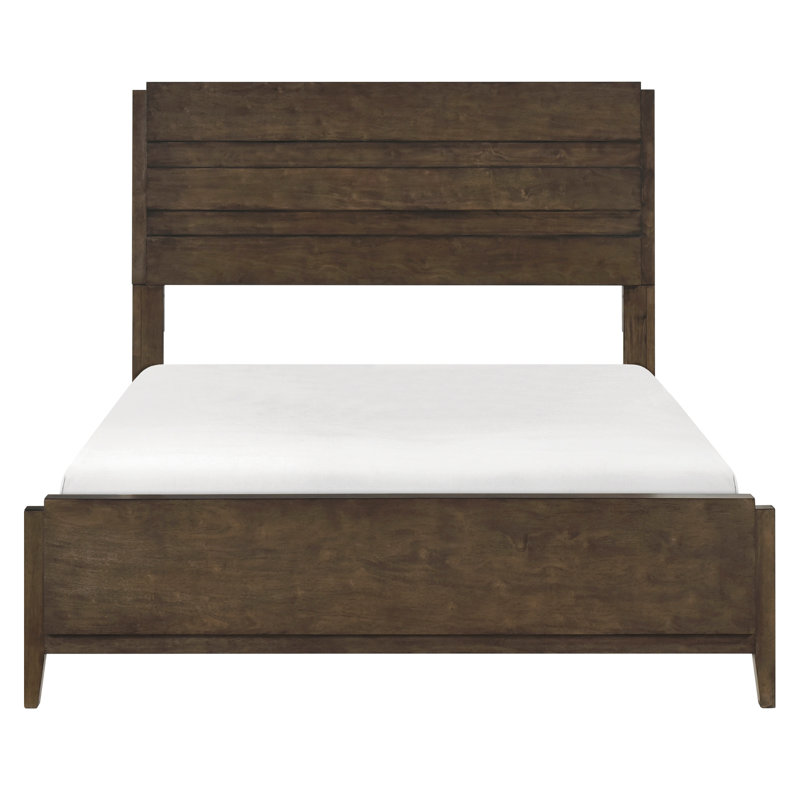 Classic Contemporary Solid Rubberwood Bed