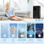 10,000 BTU Portable Air Conditioner for 440 sqft room, Timer, Black