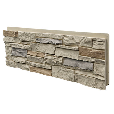 1.37 In. X 4 Ft. X 1 Ft. Faux Stone Earth-Tone Stackedstone Polyurethane Decorative Wall Panelling (6-Pack)