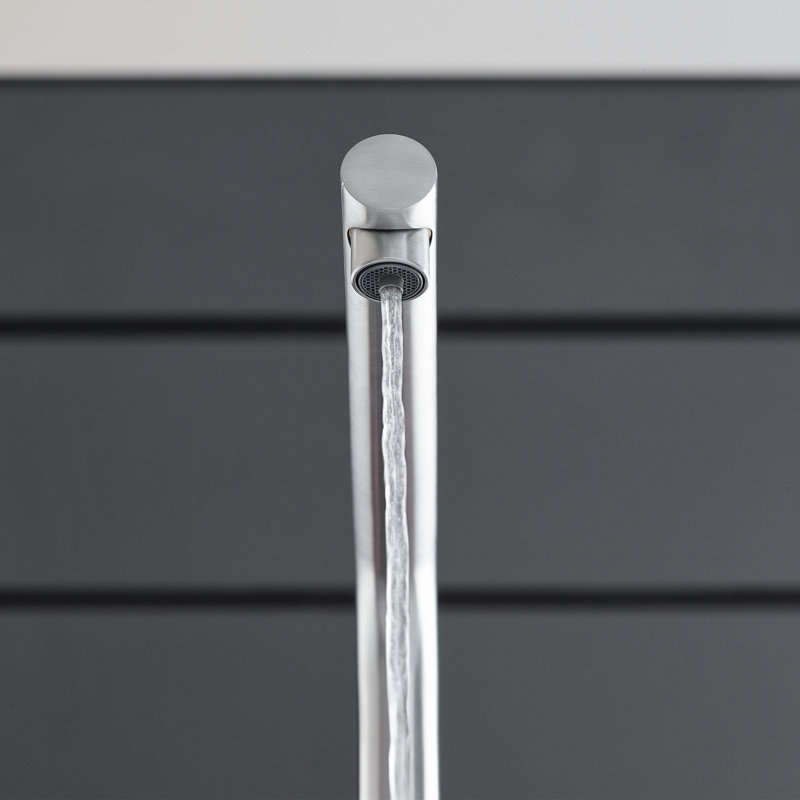 Blue Pull Out Single Handle Kitchen Faucet with Accessories, StarLight Chrome