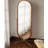 Oval Solid Wood+Stainless Steel Full Length Mirrors