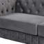 Stylish 64.3" Velvet Upholstered Loveseat Sofa with Thick Removable Seat Cushion-838810480