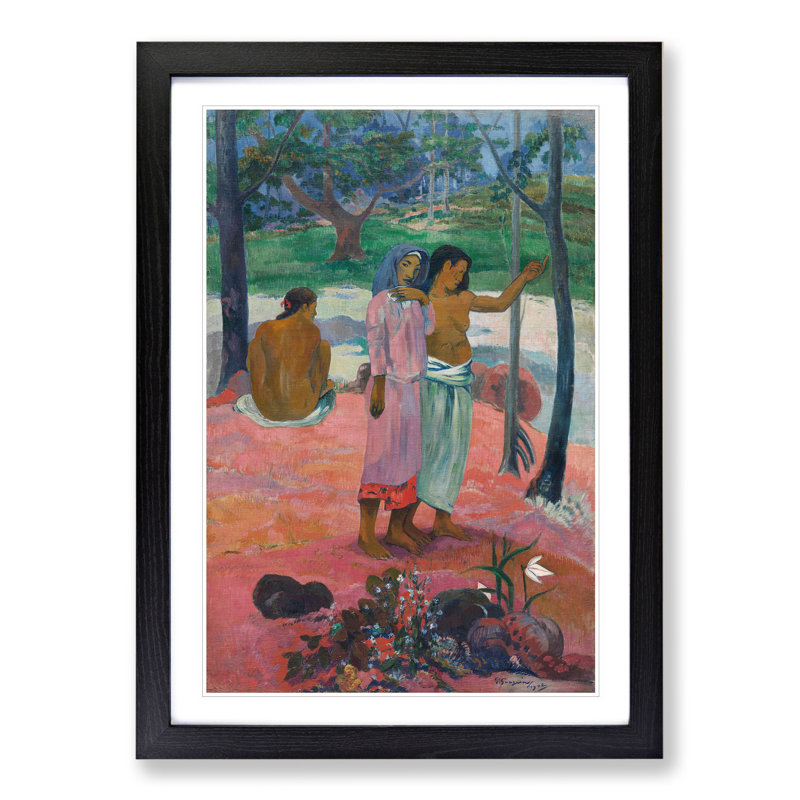 The Call by Paul Gauguin - Picture Frame Painting, Black Framed, 65cm H x 48cm W x 2cm D