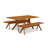 Audrey Extendable Solid Wood Trestle Dining Table-81263409-81263419