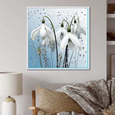 «Minimalisme Snowdrop Flower Photo IV», reproduction d'art sur toile