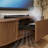 Mid-Century Modern Electric TV Stand With Ultra-Short Throw Projector Cabinet-419508334-419508322