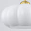 Luminaire suspendu en verre blanc 1 lumière
