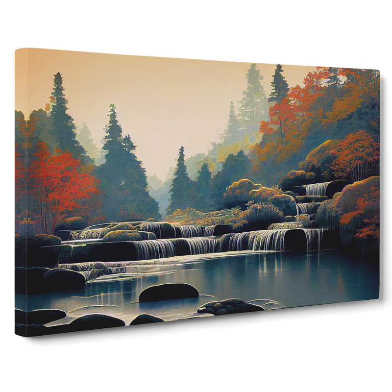 Phenomenal Forest Stream - Wrapped Canvas, 35cm H x 50cm W x 3cm D
