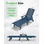 Chaise longue d'extérieur avec dossier inclinable-828549817