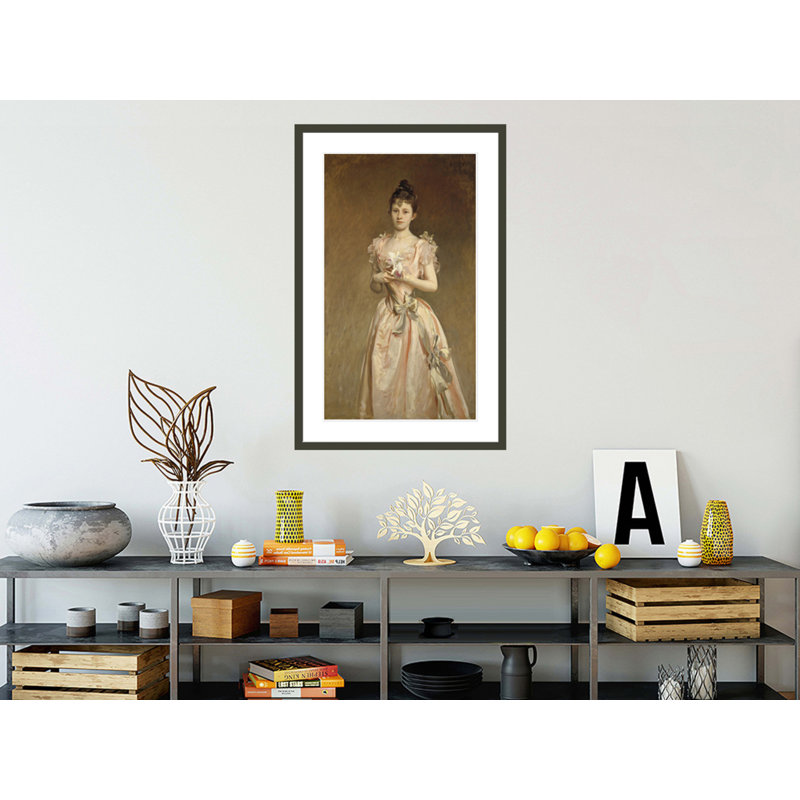 «Miss Grace Woodhouse» par John Singer Sargent, impression giclée encadrée, H 41,5 po x l 26,86 po