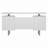 White High Gloss 2-Drawer Computer Desk