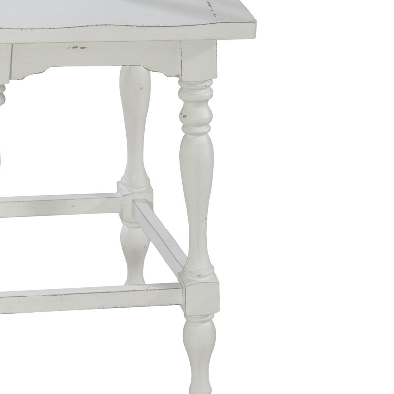 Colne Spindle Back Swivel Counter Height Chair, Counter Stool (25" Seat Height)